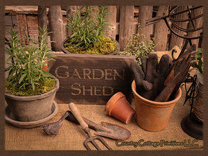 Garden Shed Barnwood Sign