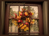 Oak Leaf Wreath with Pumpkins