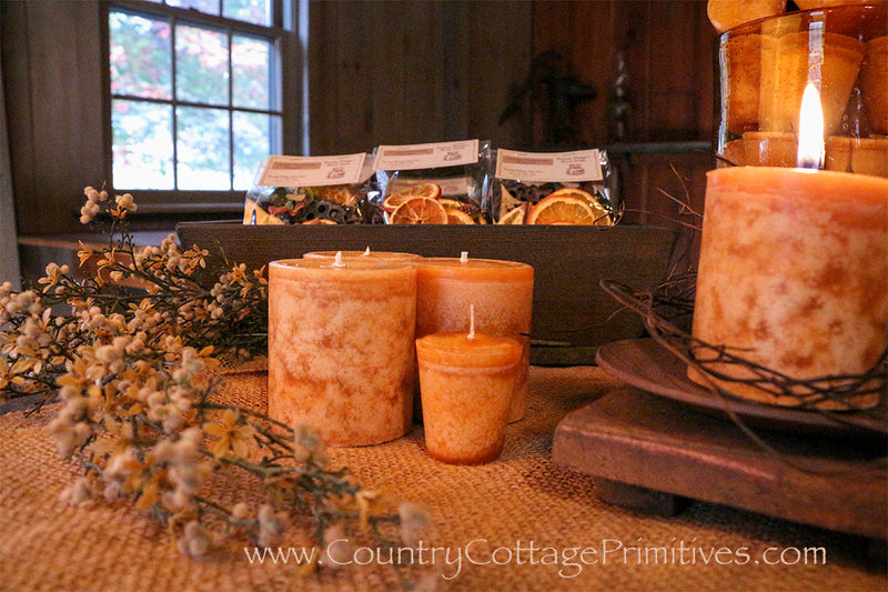 Orange Marmalade Pillar Candle